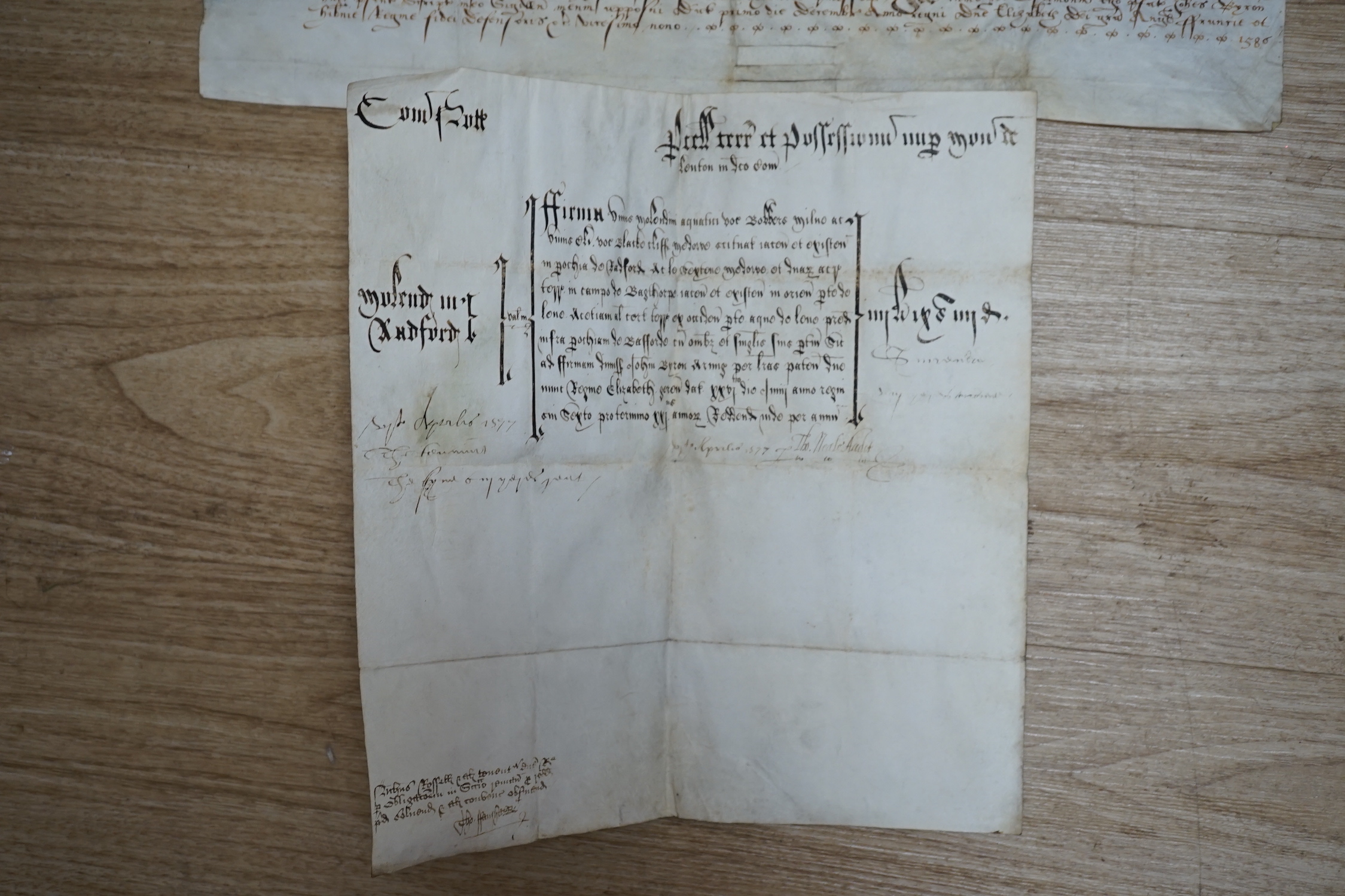 Two 16th century documents